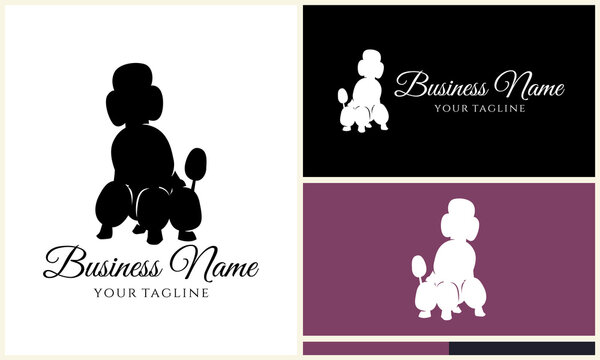 Poodle Logo Design Templates.