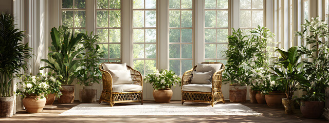 Fototapeta premium Der grüne Salon