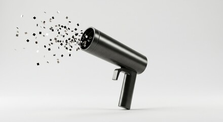 Modern black device ejection particles