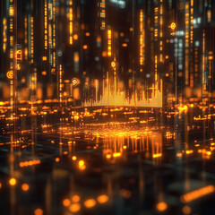 Market Financial Hyper-Realistic Visualization With