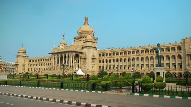 Vidhan Soudha Bangalore 4K | Famous Government Building | Tourist Places in Bangalore