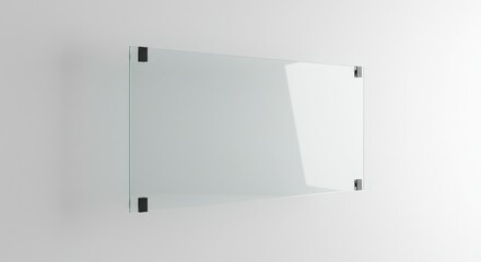 Modern frosted glass panel wall mount