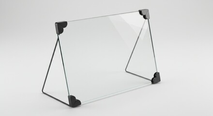 Modern glass display stand