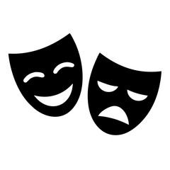 Theater mask. Vector