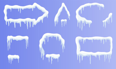 Winter Wonderland Banners: Customizable Shapes