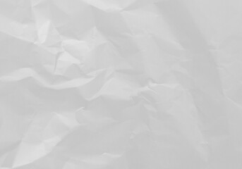 White crumpled paper texture background overlay effect. wrinkled and creased blank paper texture. on transparent background.