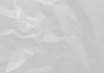 White crumpled paper texture background overlay effect. wrinkled and creased blank paper texture. on transparent background.