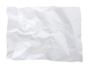 White crumpled paper texture background overlay effect. wrinkled and creased blank paper texture....