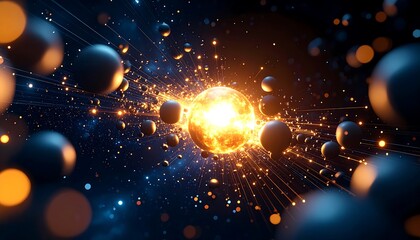 Cosmic explosion of fiery orbs