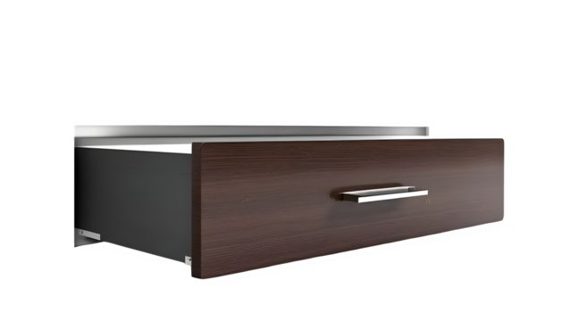 Modern Drawer Front 3d rendered, isolated on white background - Powered by Adobe