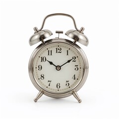 High‑resolution retro alarm clock twin bell mockup for time marketing, brand design, and interior accessory showcase

