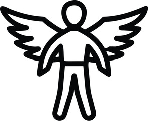 Winged Human Figure: Icon, Symbol, Design Element