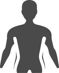 Human Body Silhouette: Anatomy & Physiology Graphic