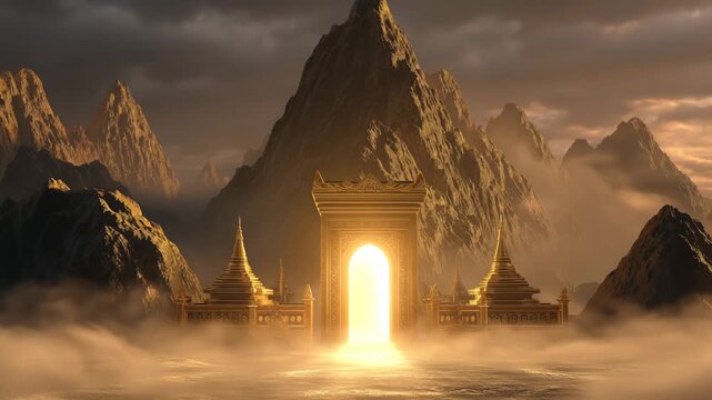 Mystical Portal to Distant Lands A Journey Through Fantasy Realms and Breathtaking Landscapes