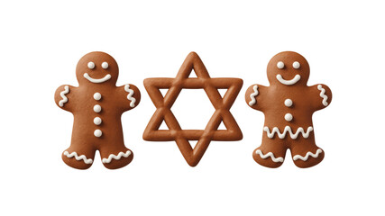 Gingerbread Men and Star of David A Festive Interfaith Symbol