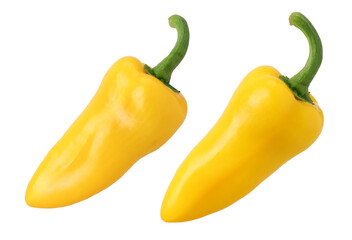 Sweet Yellow Pepper isolated, transparent PNG, PNG format, Collection, set