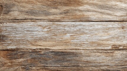 Fototapeta premium A close-up view of a weathered wooden surface reveals the deep lines and rich textures that tell a story of age and natural beauty. The light accentuates the grain patterns and variations.