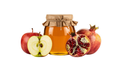 Honey, Apples, and Pomegranate Rosh Hashanah Still Life