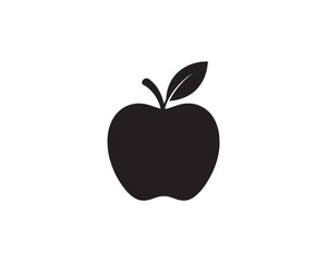 Apple fruit icon vector design illustration