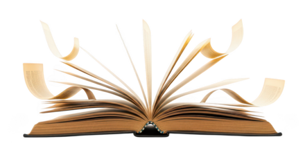 Open Book With Pages Fanning Out