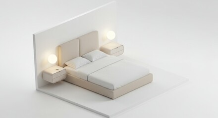 Simple modern bedroom interior design