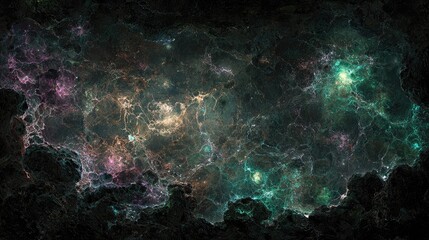 Vast Colorful Starry Galaxy Nebula