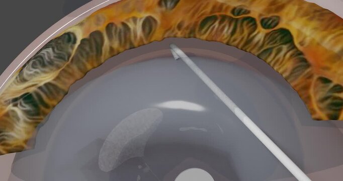 Inject the ophthalmic viscosurgical device (OVD) beneath the anterior capsule