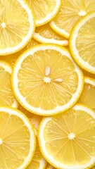 Close-up lemon slices