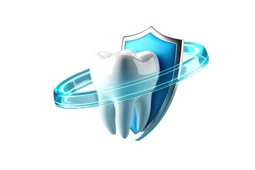 3D Rendering protecting tooth concept