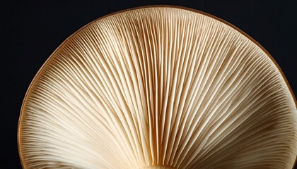 Close-up mushroom gills