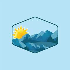 summer vibes logo vector