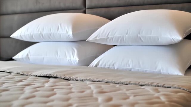 Stack of white pillows