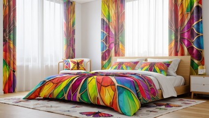 Vibrant Butterfly Bedroom Decor Inspiring Joyful Dreams