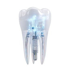 Translucent tooth with embedded tech