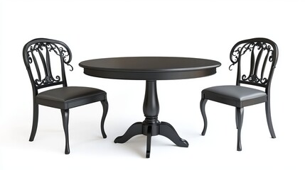 two chairs and table
