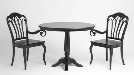 two chairs and table