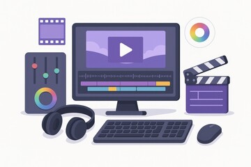 Comprehensive digital media creation workspace showcasing advanced editing tools and dynamic playback features crafted to foster creativity and innovation in video production and multimedia