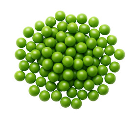 Pile of green candy coated chocolates. Background of scattered vibrant candies