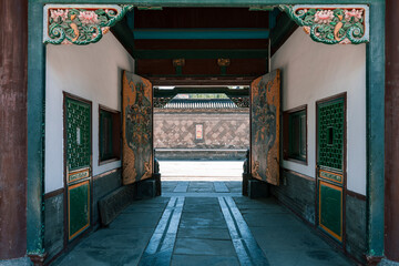 hallway and main gate in the old town