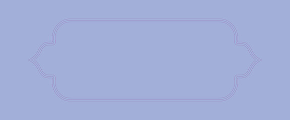Elegant decorative frame border with classic outline style on a pastel background. Ideal for labels, invitations, branding or packaging design. Minimal, stylish and fully editable vector shape.