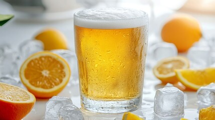 orange juice and oranges