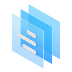 Database Folder Glassmorphism Frosted UI Icon Sign and Symbol Design Illustrator Png Svg
