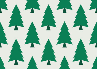 Fototapeta premium christmas trees seamless pattern