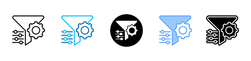 Filter icon sheet multiple style collection