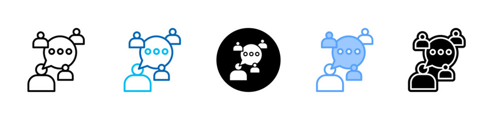 Discussion icon sheet multiple style collection