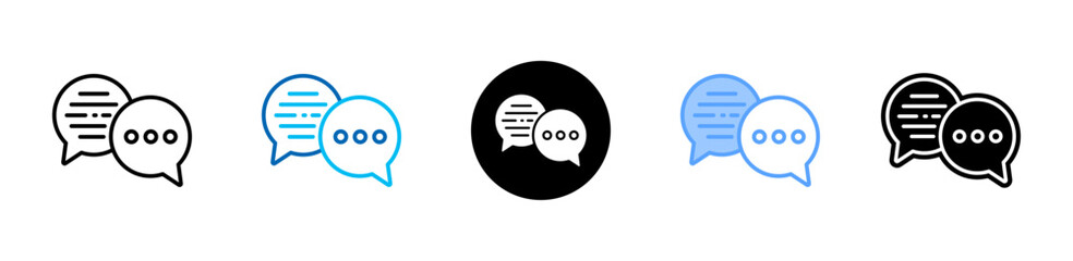 Comment icon sheet multiple style collection