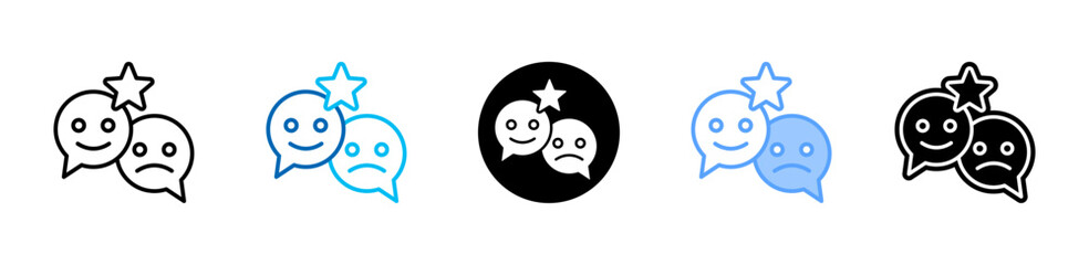 Feedback icon sheet multiple style collection
