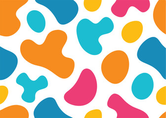seamless pattern with groovy shapes
