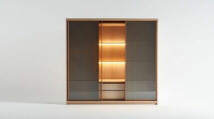 Obraz premium Open door in a wall revealing bright sky and light outside
