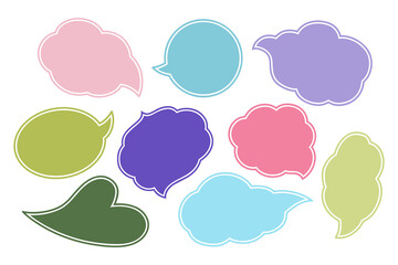 Irregular text boxes in the shape of drop or cloud